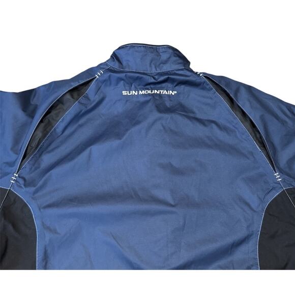 Sun Mountain Golf Jacket Coat Lightweight Rain Windbreaker Men’s Medium M Blue - Picture 11 of 16
